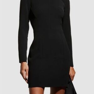 Officine Generale Elegant Black Long Sleeve Dress